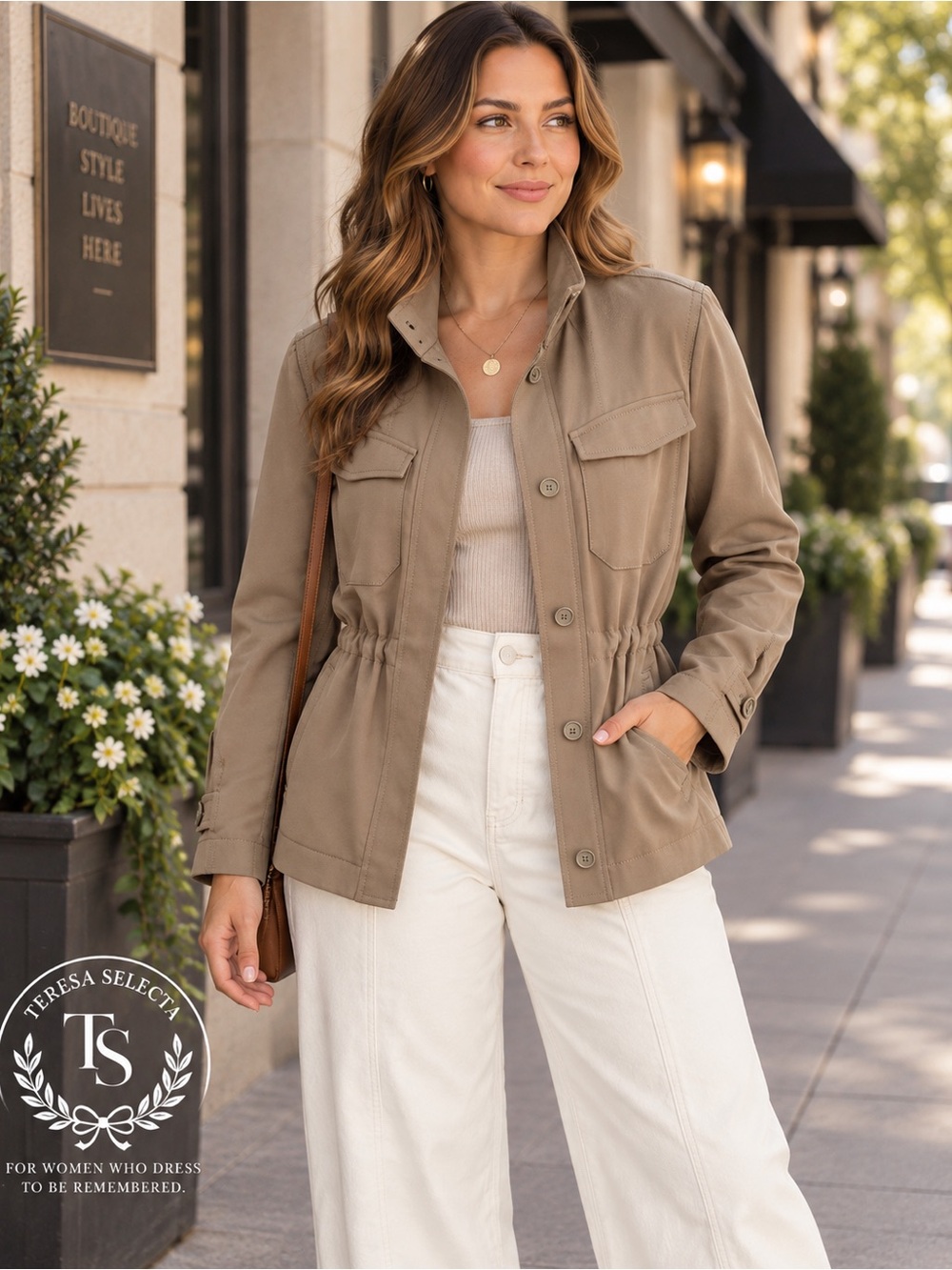 Banana Republic Utility Safari Jacket Taupe XS Good Condition